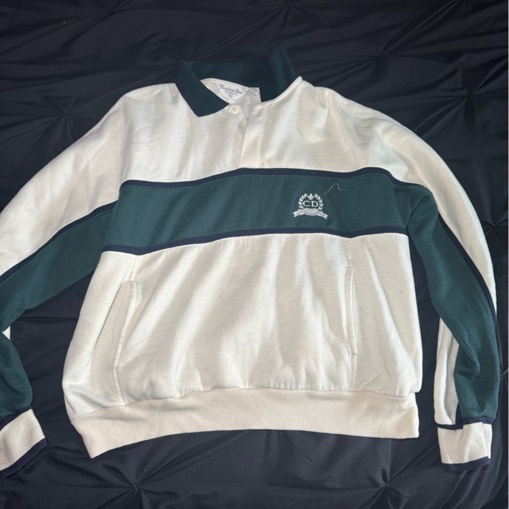 Dior Men's Sweater in Cream and Green